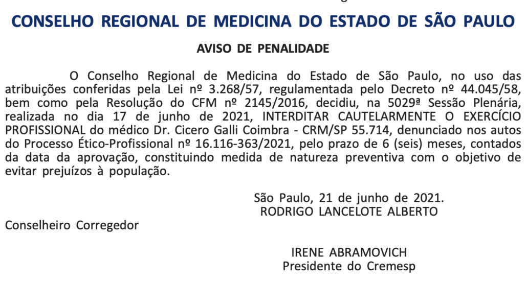 Criador do 'protocolo Coimbra', médico tem CRM interditado - Canal Autismo / Revista Autismo