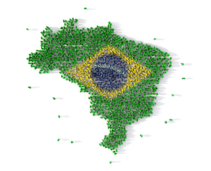 Brasil bandeira mapa brasileiro população brasileira