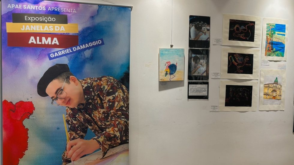 Em Santos, exposição traz obras de adolescente autista — Canal Autismo / Revista Autismo